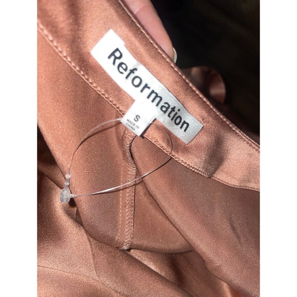 Reformation Chrisley True Wrap Silk Mini Dress Women’s size S NWOT - Picture 7 of 13